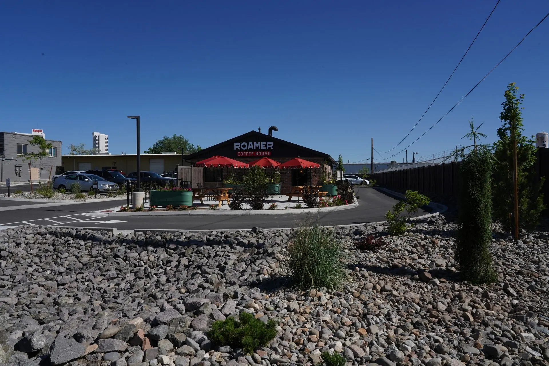 Rohrer commercial building exterior and completed site improvements